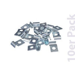 Produktbild von Breker Befestigungsschellen für Heunetze aus Metall Silber 10er Pack