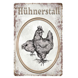 Produktbild von Breker Blechschild Vintage Hühnerstall für Hühner