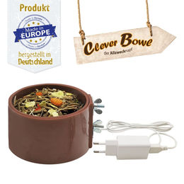 Breker Clever Bowl Heizbarer Futternapf und Wassernapf aus Kunststoff Braun 500 ml – Bild 1 von 7
