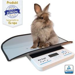 Produktbild von Breker Digitalwaage für Kleintiere aus Metall in Weiß bis 20 kg