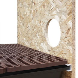 Produktbild von Breker Durchschlupf für Holzkäfige Braun für Kaninchen