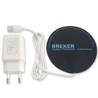 Produktbild von Breker Ersatzheizmatte rund Schwarz 5 Watt mit Steckernetzteil aus Kunststoff