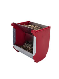 Produktbild von Breker Futterautomat für Kaninchen und Meerschweinchen aus Kunststoff in Rot und Silber