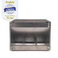 Produktbild von Breker Futterautomat mit 3 Fressstellen und Deckel aus Metall in Silber