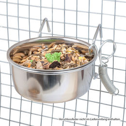 Breker Futternapf aus Edelstahl einhängbar Silber 150 ml – Bild 1 von 4