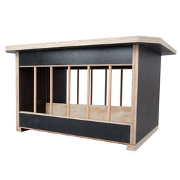 Breker Futternapf Bodenfutterstation aus Holz für Tauben in Schwarz – Bild 1 von 4