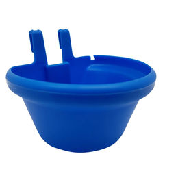 Produktbild von Breker Futternapf Gitterbecher zum Einhängen aus Kunststoff Blau 300 ml