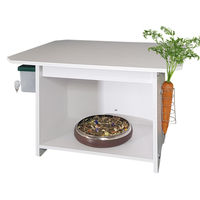 Produktbild von Breker Futterstation aus Kunststoff für Kaninchen Meerschweinchen und Degus in Weiß