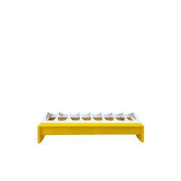 Produktbild von Breker Futtertrog für Hühner aus Kunststoff Gelb 30 cm