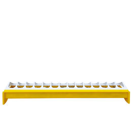 Breker Futtertrog für Hühner aus Kunststoff Gelb 50 cm – Bild 1 von 1