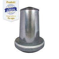 Produktbild von Breker Geflügel Futterautomat aus verzinktem Metall für Hühner und Wachteln 40 kg