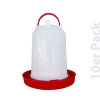 Produktbild von Breker Geflügel Tränke für Hühner mit Bajonettverschluss aus Kunststoff 10 Liter 10er Pack