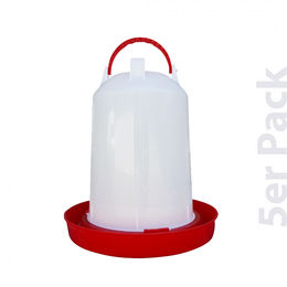 Produktbild von Breker Geflügel Tränke für Hühner mit Bajonettverschluss aus Kunststoff 10 Liter 5er Pack