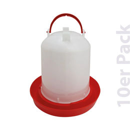 Produktbild von Breker Geflügel Tränke für Hühner mit Bajonettverschluss aus Kunststoff 5,0 Liter 10er Pack