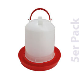 Produktbild von Breker Geflügel Tränke mit Bajonettverschluss für Hühner aus Kunststoff 5 Liter 5er Pack