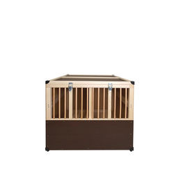 Produktbild von Breker Geflügel Transportkiste aus Holz mit 2 Abteilen Braun