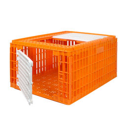 Breker Geflügel Transportkorb aus Kunststoff für Hühner 58 x 42 x 77 cm Orange – Bild 1 von 4