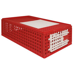 Breker Geflügel Transportkorb aus Kunststoff in Rot 57 x 32 x 95 cm – Bild 1 von 7