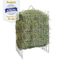 Breker Heuraufe aus Metall für Kaninchen und Kleintiere 36 x 50 x 23 cm Silber – Bild 1 von 3