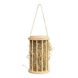 Produktbild von Breker Heuraufe Heutrommel aus Holz in Natur Braun 25 x 15 cm