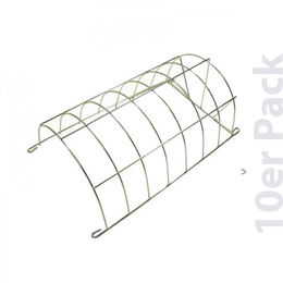 Breker Heuraufe Türschließraufe aus Metall Silber Mittel 10er Pack für Kaninchen und Kleintiere – Bild 1 von 2