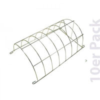 Produktbild von Breker Heuraufe Türschließraufe aus Metall Silber Mittel 10er Pack für Kaninchen und Kleintiere