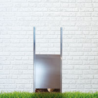 Produktbild von Breker Hühnerklappe aus Aluminium in Silber 22 x 32 cm