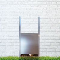 Produktbild von Breker Hühnerklappe aus Aluminium in Silber 30 x 40 cm