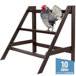 Produktbild von Breker Hühnerleiter Sitzstange für Hühner aus Holz-Kunststoff-Verbundstoff XL Braun