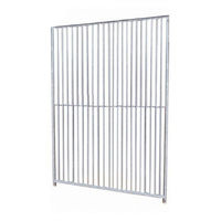 Produktbild von Breker Hundezaun Zwingerelement Rohrstabelement aus Metall Silber 1,5 m
