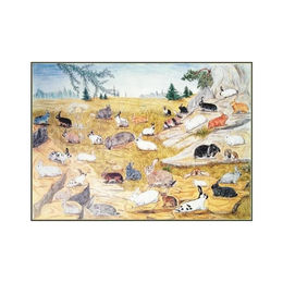 Produktbild von Breker Kaninchen Poster farbig 60 x 85 cm
