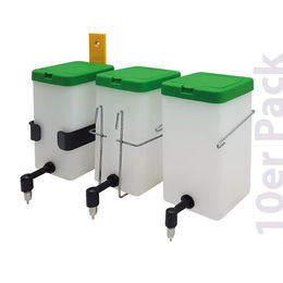 Produktbild von Breker Kaninchen Trinkflasche Nagertränke mit Klappdeckel aus Kunststoff 10er Pack