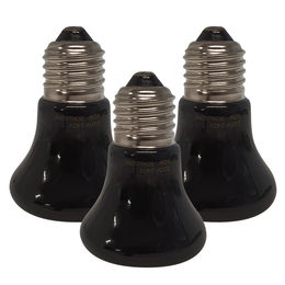 Produktbild von Breker Keramikstrahler Dunkelstrahler Wärmestrahler 50 Watt 3er Pack Schwarz