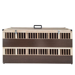 Breker Kleintier-Transportbox aus Holz in Natur Braun für Meerschweinchen, Hühner oder Tauben – Bild 1 von 6