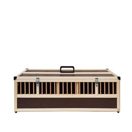 Breker Kleintier-Transportbox aus Holz mit 5 Abteilungen für Geflügel und Tauben in Braun – Bild 1 von 6