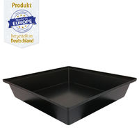 Produktbild von Breker Kotwanne aus Kunststoff für Kaninchen Schwarz 50 x 50 cm 25 l PE zertifiziert