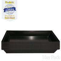 Produktbild von Breker Kotwanne aus Kunststoff Schwarz 100 x 80 cm 96 l 10er Pack PE zertifiziert