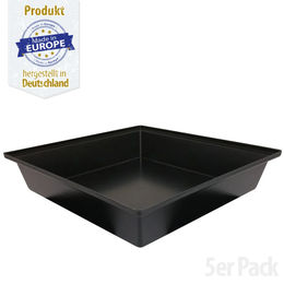 Produktbild von Breker Kotwanne aus Kunststoff Schwarz 5er Pack