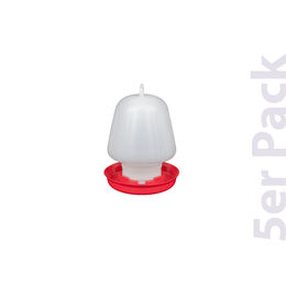 Produktbild von Breker Kugeltränke für Geflügel aus Kunststoff in Rot 5er Pack
