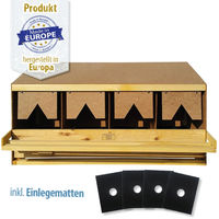 Produktbild von Breker Legenest Abrollnest aus Holz für Hühner und Wachteln in Naturoptik