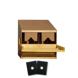 Breker Legenest für Hühner 2er Set aus Holz mit Nestmatten und Auffangwanne – Bild 1 von 8