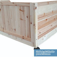 Produktbild von Breker Meerschweinchenkäfig aus Holz 113 cm Kleintierstall Gehege Natur Beige