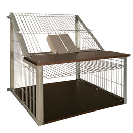 Breker Nistkasten Taubeneinflug aus Metall und Holz 60 cm Grau Braun – Bild 1 von 7