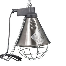 Breker Schutzkorb aus Aluminium für Wärmelampen und Aufzuchtleuchten in Silber für Hühner – Bild 1 von 3