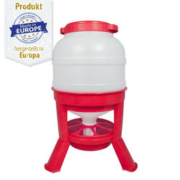 Breker Siphon Futterautomat für Geflügel aus Kunststoff in Rot mit 25 kg Kapazität – Bild 1 von 5