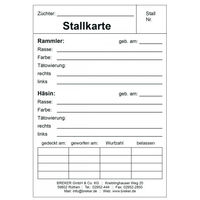 Produktbild von Breker Stallkarte groß 10 x 15 cm aus Metall in Weiß