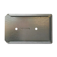 Produktbild von Breker Stallkartenhalter aus Metall Silber 6 x 11 cm