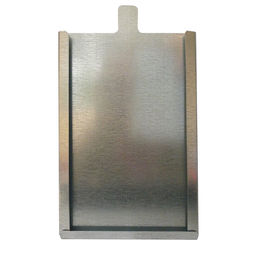 Produktbild von Breker Stallkartenhalter groß 10 x 16 cm aus Metall in Silber