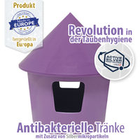 Produktbild von Breker Taubentränke aus Kunststoff in Lila 3 Liter antibakterieller Trinkspender