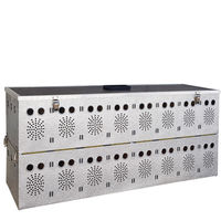 Produktbild von Breker Taubentransportkorb aus Aluminium mit 16 Abteilungen für Tauben und Wachteln in Silber